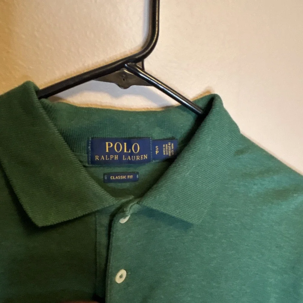 Polo Ralph Lauren Men's Polo Shirt Classic Fit Green Short Sleeve Collared S